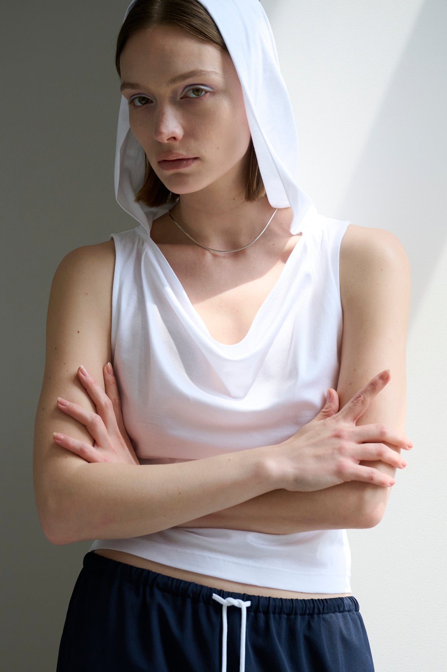 【 Order 】Drape Hood Top