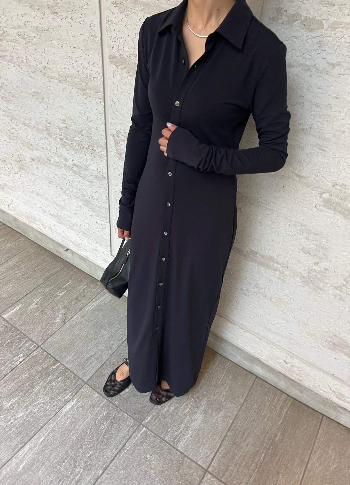 【Pre Order】Collar Long Dress