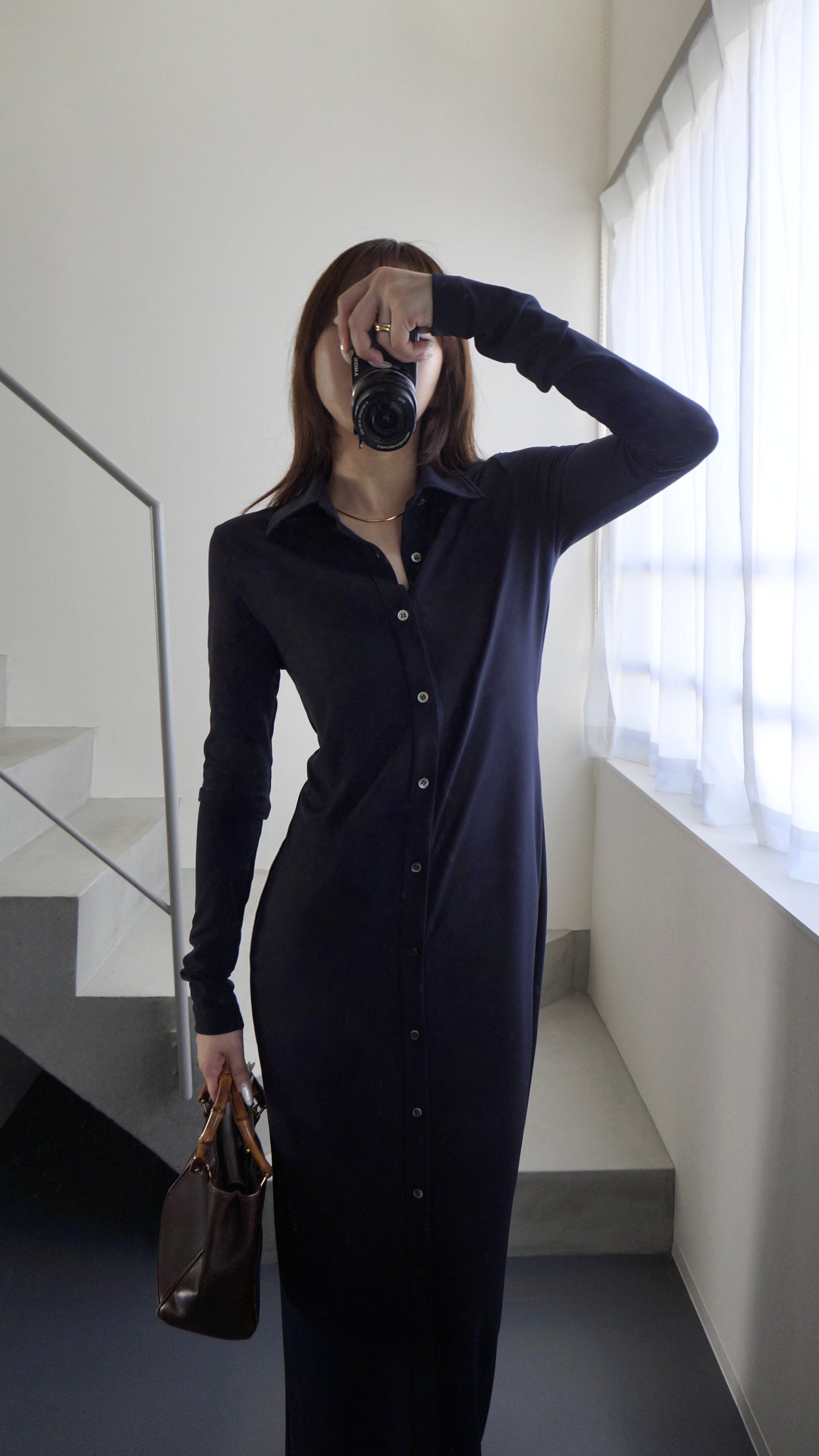 【Pre Order】Collar Long Dress