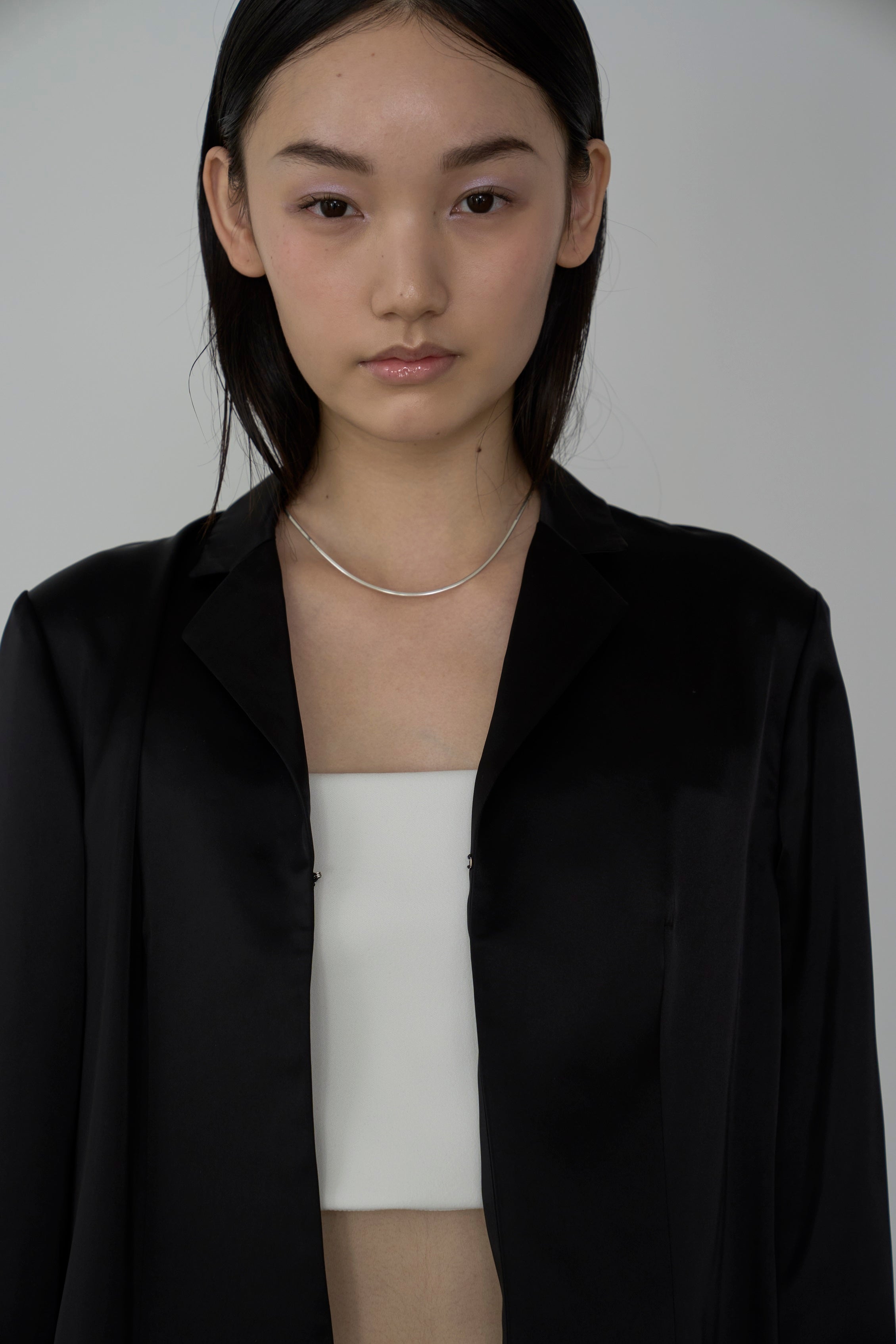 Order】tailored satin jacket BLACK – Huitrox