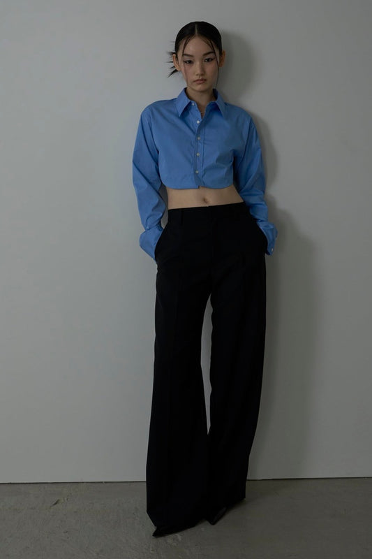 【Pre-order】curve cropped shirt