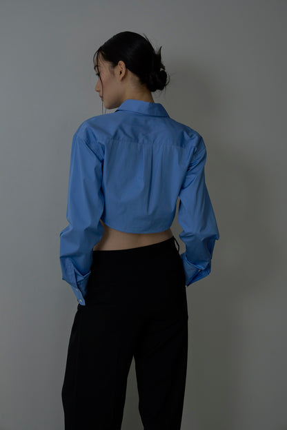 【Pre-order】curve cropped shirt