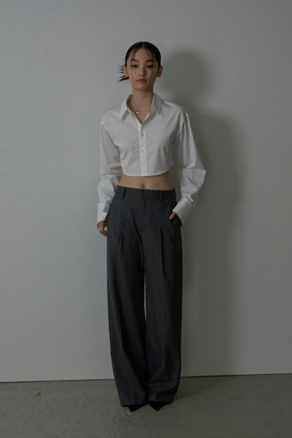 【Pre-order】curve cropped shirt