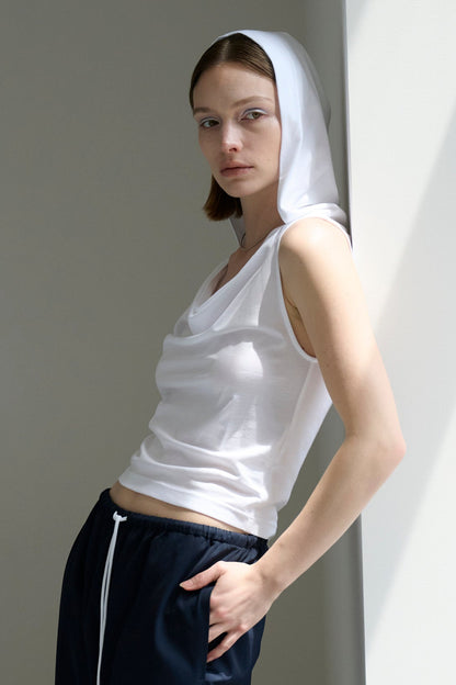 【 Order 】Drape Hood Top