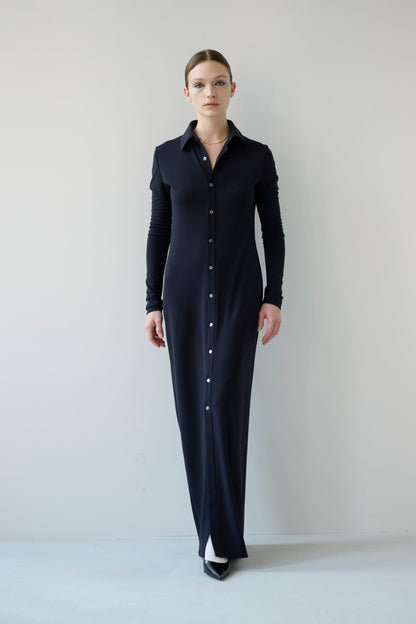 【Pre Order】Collar Long Dress