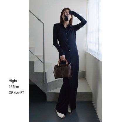 【Pre Order】Collar Long Dress