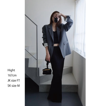 【Pre Order】Satin Long Skirt