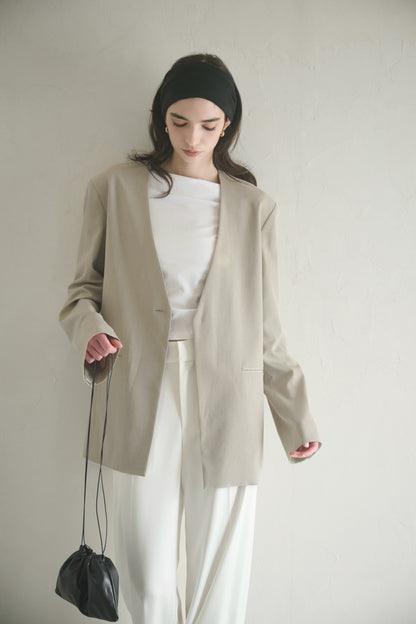 【PRE ORDER】Collarless Jacket