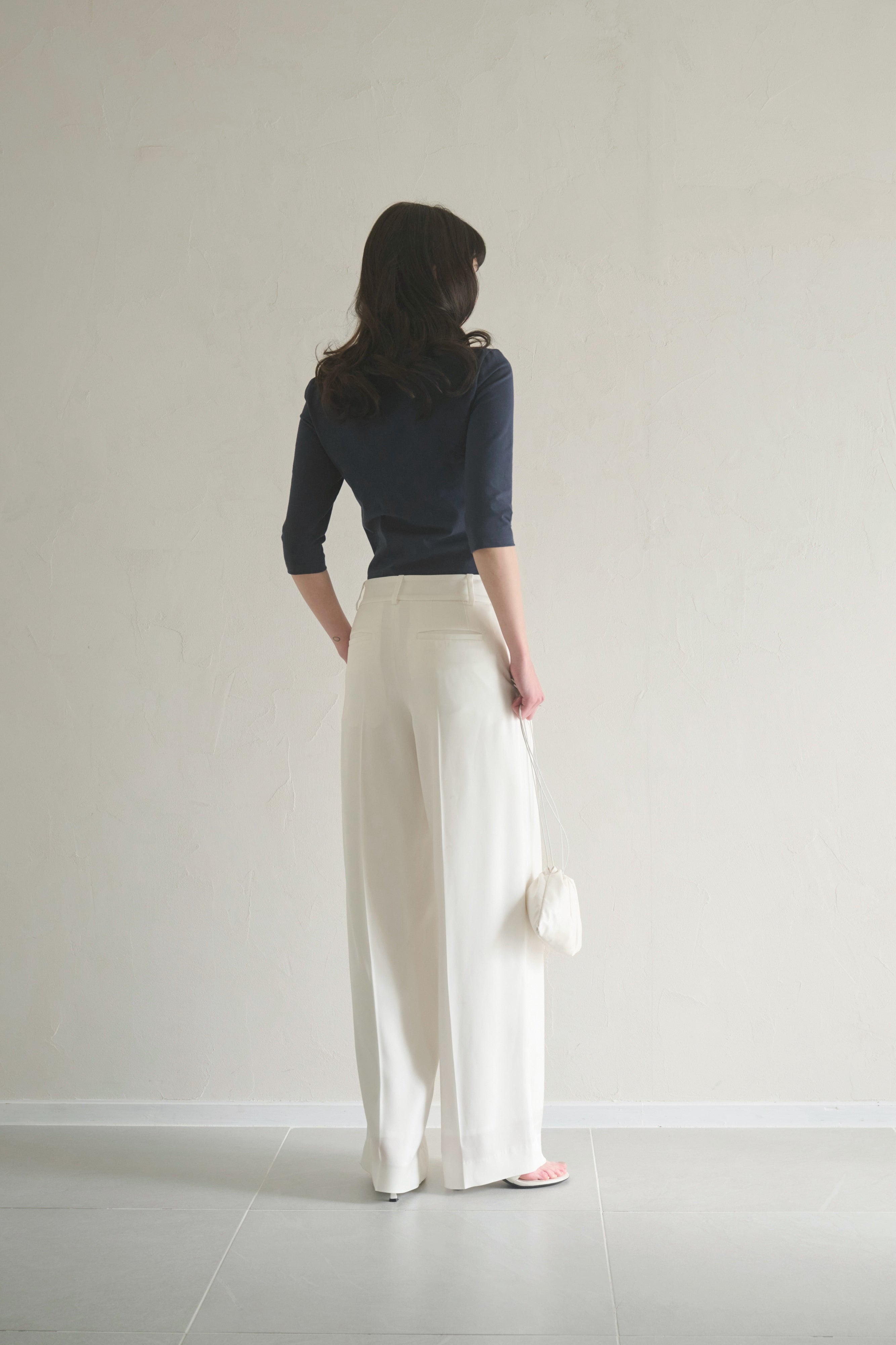 し*う様 90's HIGH WAIST STRAIGHT TROUSERS ORDER】Satin Straight Pants – Huitrox