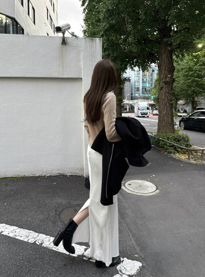 【PRE Order】Satin Long Skirt