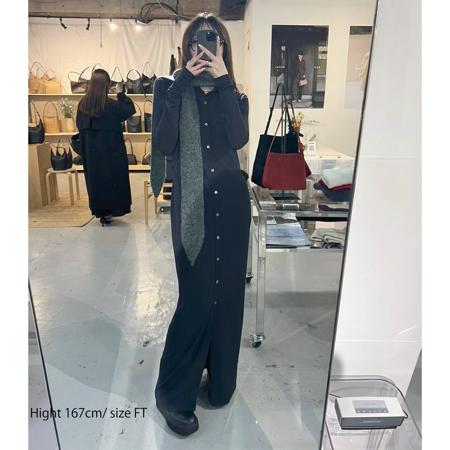【Pre Order】Collar Long Dress